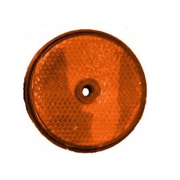 REFLEKTOR ROND ORANJE 60MM