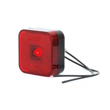 BREEDTELAMP LED ROOD 12/24V 65x65x28