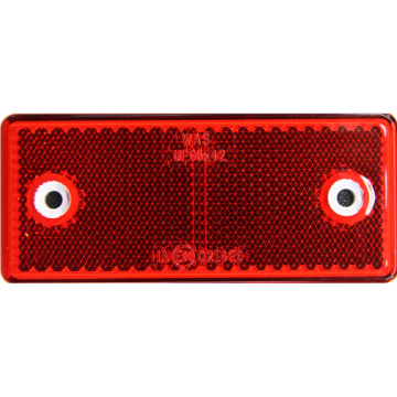 REFLEKTOR 96X42 ROOD PLAK+SCHROEF