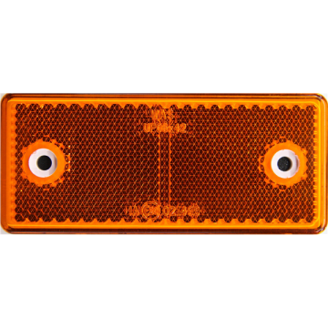 REFLEKTOR 96X42 ORANJE PLAK+SCHROEF