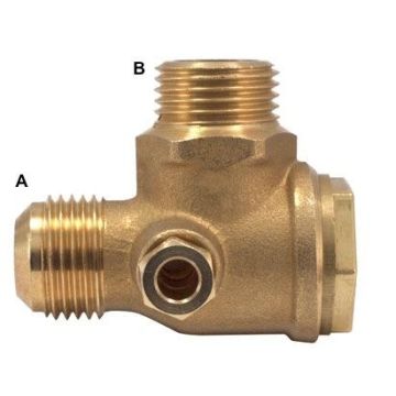 TERUGSLAGVENTIEL 3/8"Ux3/8" U MESS