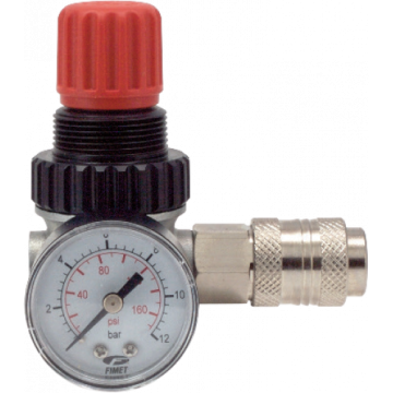 REDUCEERVENTIEL M/MANOMETER 1/4" + KOPP.