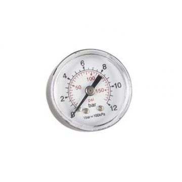 MANOMETER 1/8" ACHTER 50MM 0-12 BAR