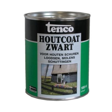 HOUTCOAT ZWART TENCO 5 LITER