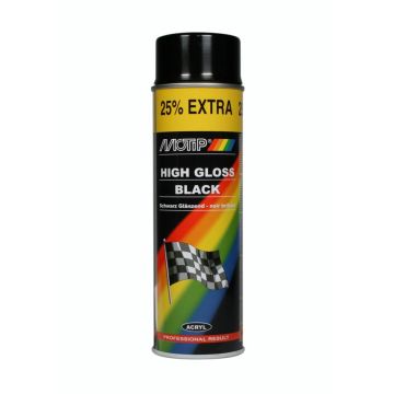 RALLEY SPRAY 500ML ZWART HOOGGLANS MOTIP