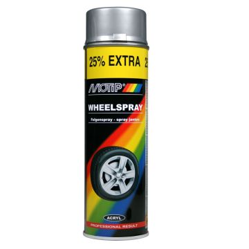 WHEELSPRAY 500ML ZILVER MOTIP