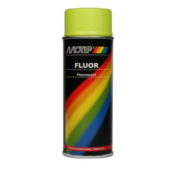 FLUORISERENDE VERF GEEL 400ML MOTIP