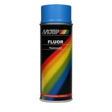 FLUORISERENDE VERF BLAUW 400ML MOTIP