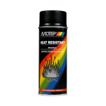 HITTEBESTENDIGE LAK 400ML ZWART MOTIP