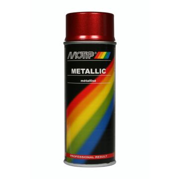 METALLIC SPRAY 400ML ROOD MOTIP