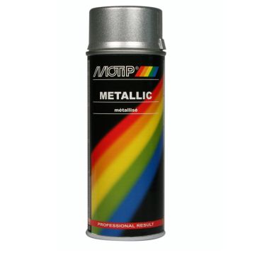 METALLIC SPRAY 400ML ZILVER MOTIP