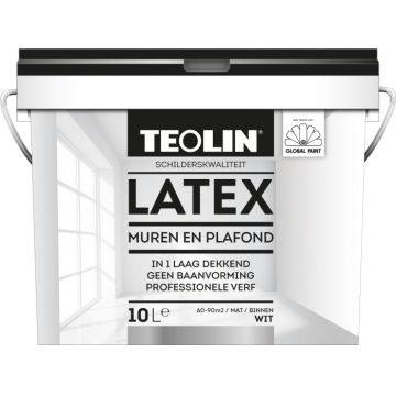 TEOLIN LATEX MUREN EN PLAFOND 2.5L WIT