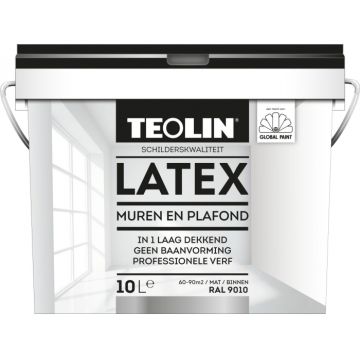 TEOLIN LATEX MUREN EN PLAFOND 2.5L 9010