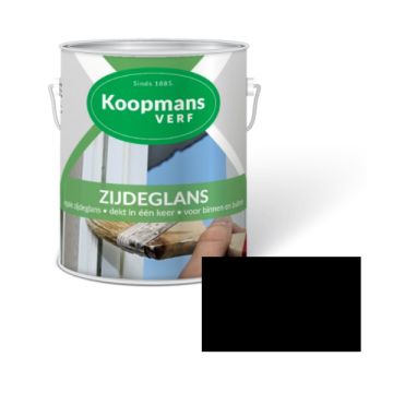 ZIJDEGLANS 250ML 374 ZWART KOOPMANS