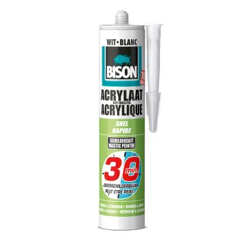ACRYLAATKIT 30 MIN WIT 310-ML BISON