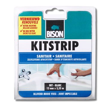 KITSTRIP WIT 22MMX3.35-MTR BISON