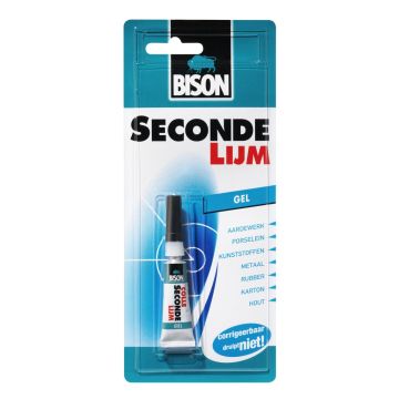 SUPERLIJM GLUE-GEL BISON 3 GRAM