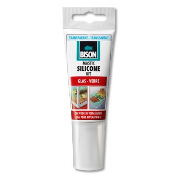 SILICONE KIT GLAS TRANS. 60 ML BISON