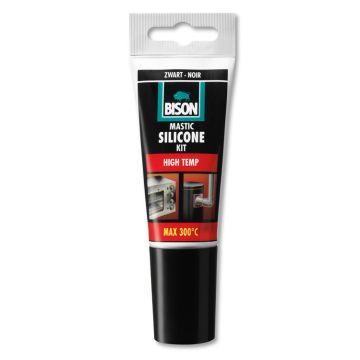 BISON SILICONEKIT HIGH TEMP 60ML ZWART
