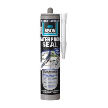 BISON WATERPROOF SEAL 290ML ANTRACIET
