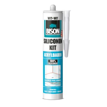 SILICONONEKIT ACRYLBADEN WIT BISON