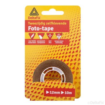 FOTOTAPE 12MM DUBBELZIJDIG 10-MTR