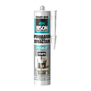 OPENHAARDENKIT ZWART 530 GR BISON