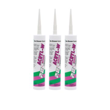 ACRYLAATKIT ZWALUW 310ML WIT DEN BRAVEN