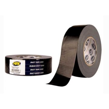 HPX DUCT TAPE 2200 ZWART 48MM 50M
