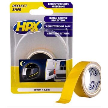 REFLECTERENDE TAPE GEEL 19MM 1.5M HPX