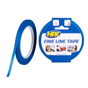 FINE LINE TAPE BLAUW 6 MM x 33 MTR  HPX