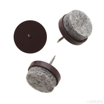 VILTGLIJDER 24 MM NAGEL BRUIN