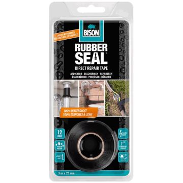 RUBBER SEAL DIRECT REPAIR TAPE 25MM 3MTR