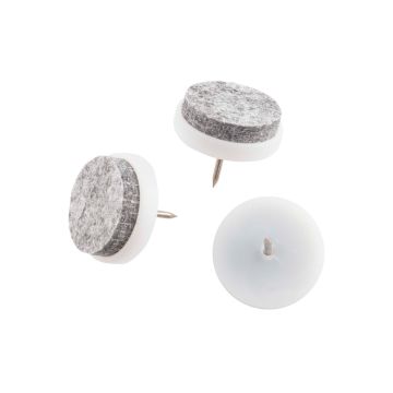 VILTGLIJDER 28MM NAGEL GRIJS