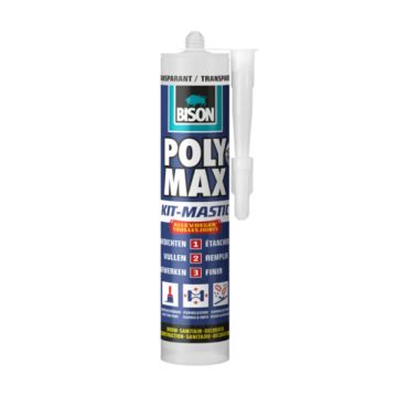 BISON POLY MAX KIT TRANSPARANT 280 ML