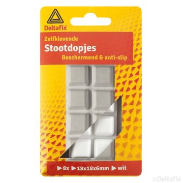 STOOTDOPJES 18X18X6MM 8-ST WIT