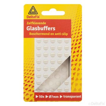 GLASBUFFERS 7MM TRANSPARANT 50-STK