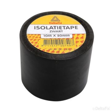 ISOLATIEBAND  50 MM 10-MTR ZWART