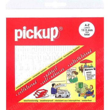 PLAKLETTERS 12.5 MM WIT 203-STK