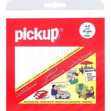 PLAKLETTERS 20 MM WIT 172-STK