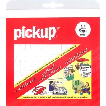 PLAKLETTERS 30 MM WIT 238-STK