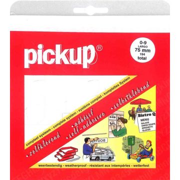 PLAKCIJFERS 75 MM WIT 194-STK