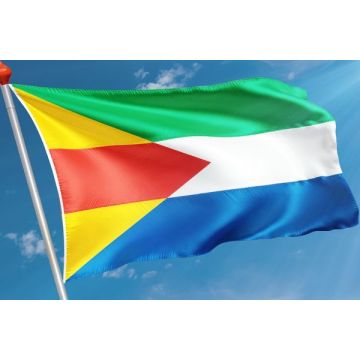 Bildtse vlag met wolken achtergrond