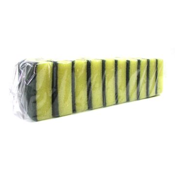 SCHUURSPONS 9X14 CM 10-STUKS