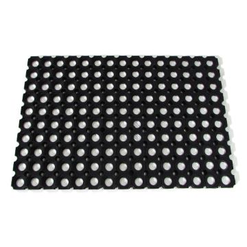 VLOERMAT 100X150 RUBBER ZWART