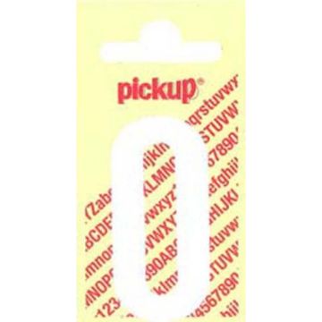 PLAKCIJFER 0 90 MM WIT NOBEL