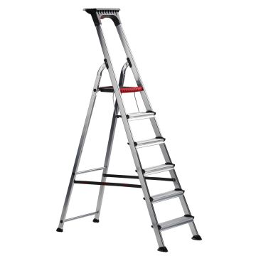 HUISHOUDTRAP ALU 6 TREDEN DOUBLE DECKER