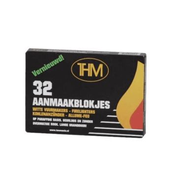 AANMAAKBLOKJES FIRE UP WIT 32 STUKS