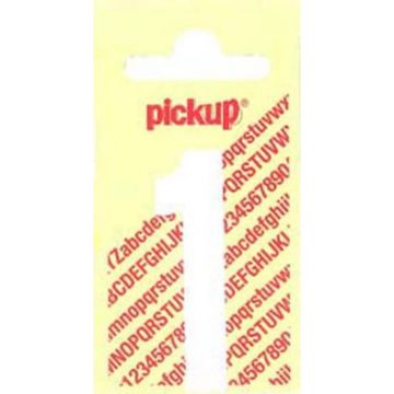 PLAKCIJFER 1 120 MM WIT NOBEL