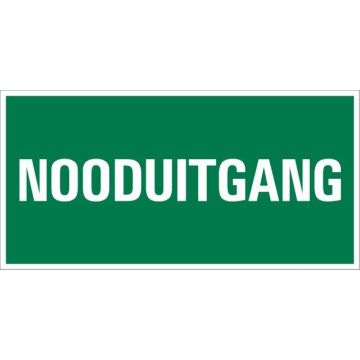 BORD VLUCHTWEG 15X30 NOODUITGANG